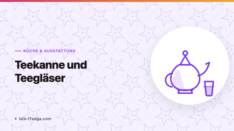 Teekanne und Teegläser: Das marokkanische Teeservice